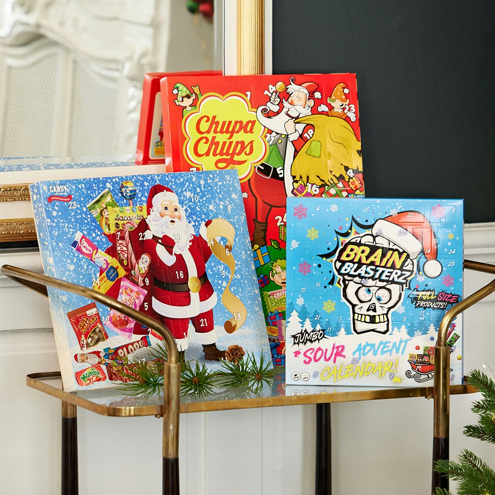 Køb slik- og chokoladejulekalender hos BilkaToGo