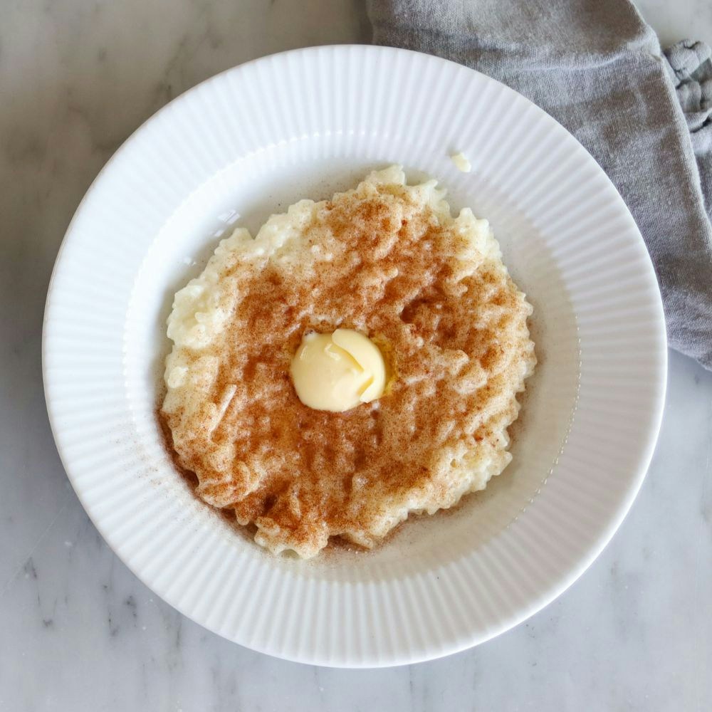 Risengrød med kanel og smør