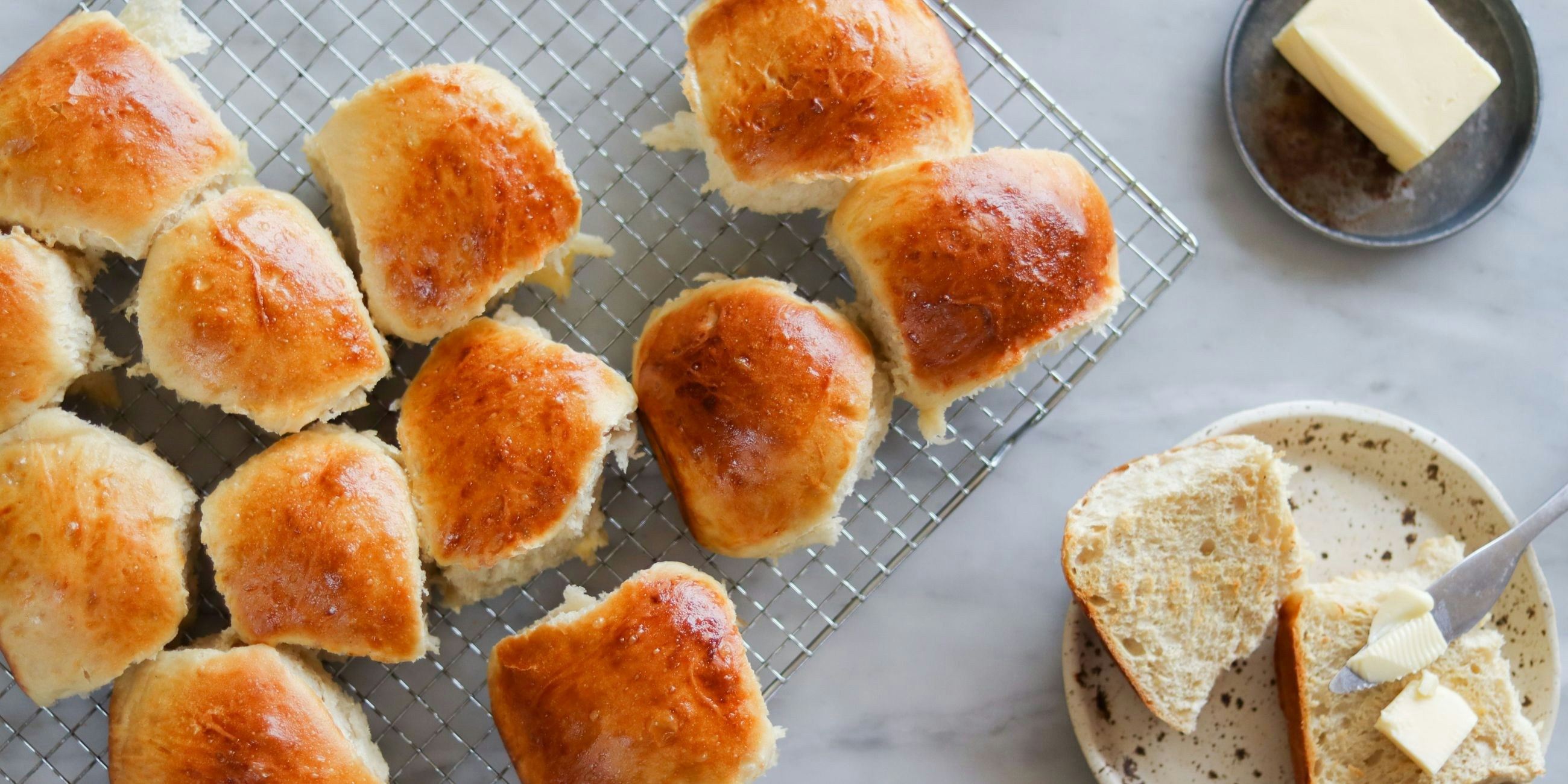 Varme hveder med smør