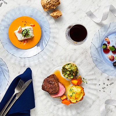 Nytårsmad. Køb ind til hovedret og forret hos BilkaToGo. Kød og fisk. 