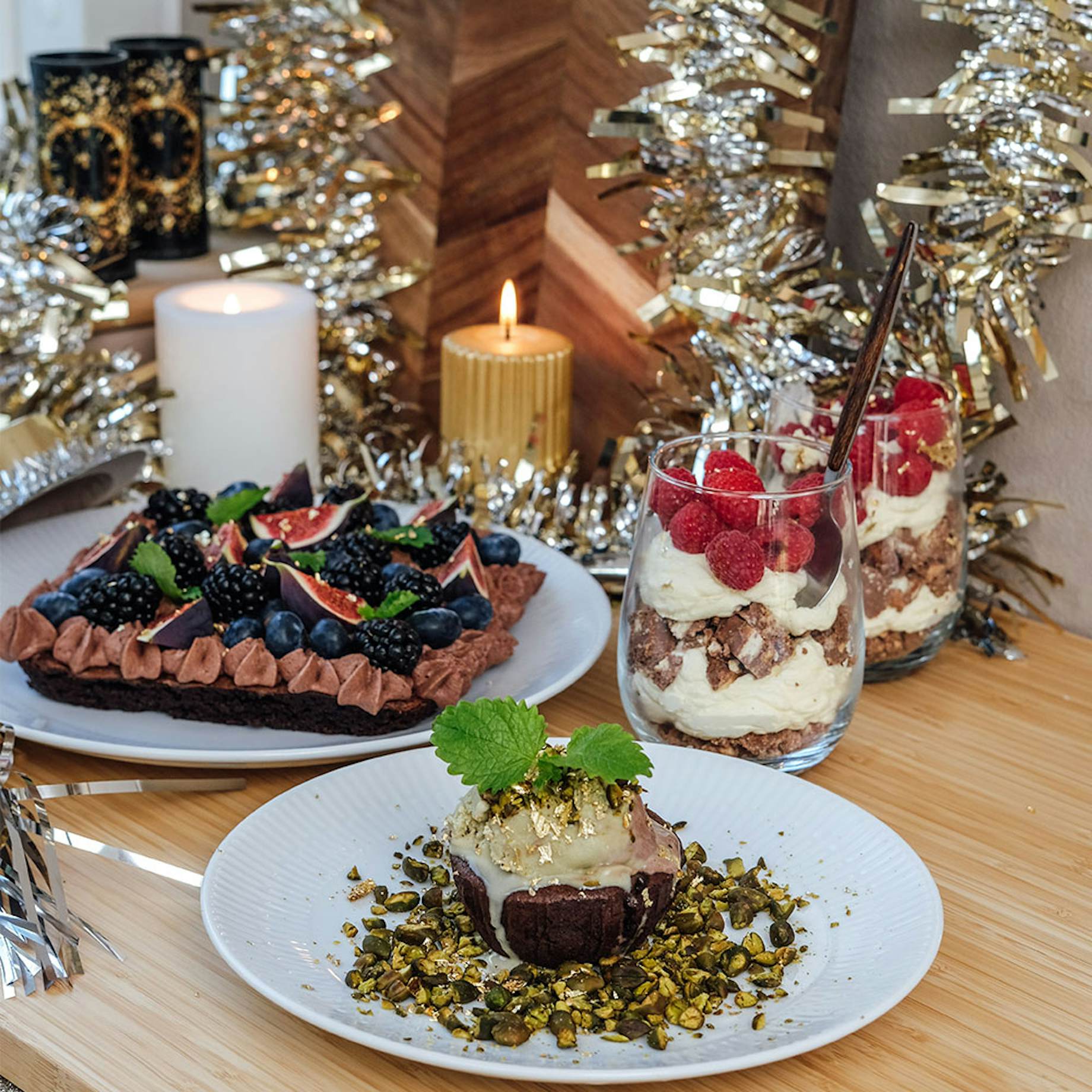 Få inspiration til tre nemme nytårsdesserter med Salling Princip hos BilkaToGo