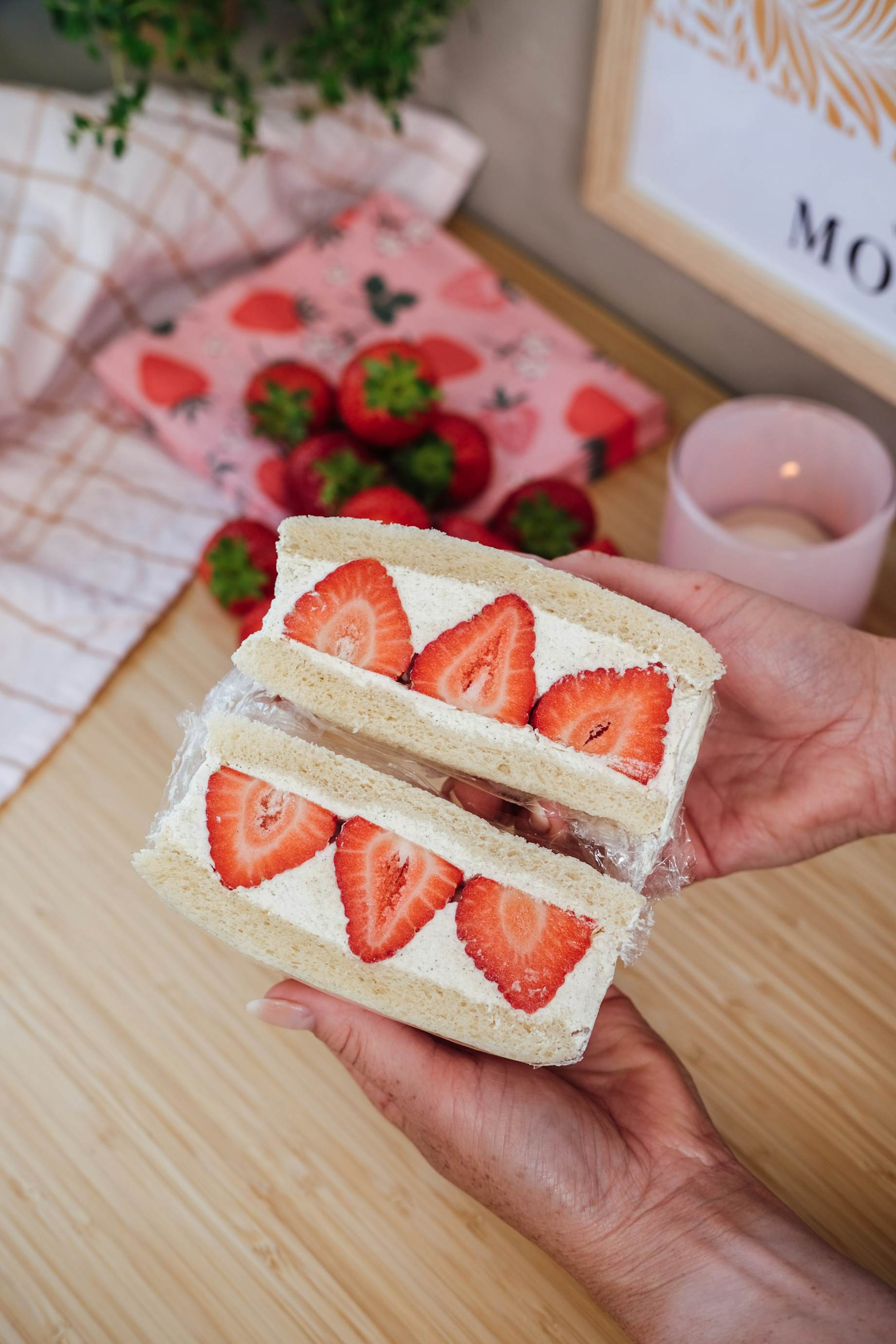 Opskrift på lækker sandwich med jordbær