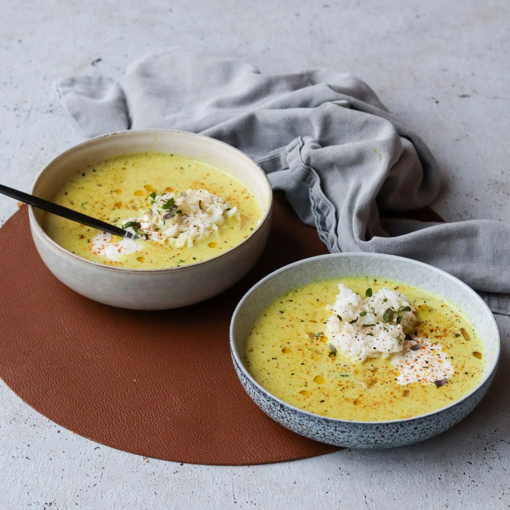 Karrysuppe med kylling og ris